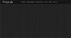 Desktop Screenshot of heritagebarns.com
