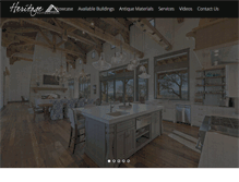 Tablet Screenshot of heritagebarns.com